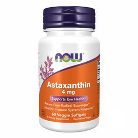 Придбати Astaxanthin 4 mg - 60 Veg Softgels, image , характеристики, відгуки