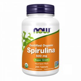 Купить Спирулина (Spirulina 500 mg) - 200 tabs - Now Foods, фото , характеристики, отзывы
