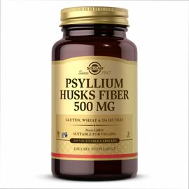 Купить Psyllium Husks Fiber 500 mg - 200 Vcaps, фото , характеристики, отзывы