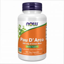 Купить Природный антибиотик (Pau D' Arco) 500mg - 100 vcaps - Now Foods, фото , характеристики, отзывы