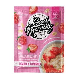 Придбати Good Morning Oatmeal - 30х40g Milk Strawberry, image , характеристики, відгуки