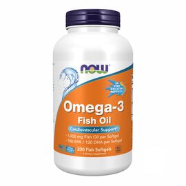 Придбати Omega-3 FO 1000mg 180/120 Fish Gelatin - 200 sgels, image , характеристики, відгуки