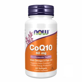 Придбати CoQ10 60mg with Omega-3 - 60 sgels, image , характеристики, відгуки