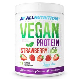 Придбати Vegan Protein - 500g Strawberry, image , характеристики, відгуки