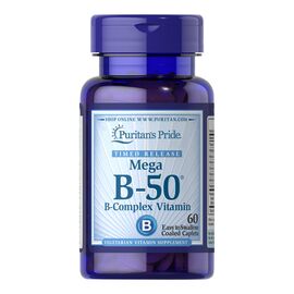 Придбати Vitamin B-50 Complex Timed Release - 60 Caplets, image , характеристики, відгуки
