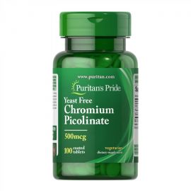 Купить Chromium Picolinate 500 mcg Yeast Free - 100 tabs, фото , характеристики, отзывы
