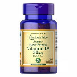 Придбати Vitamin D3 50 mcg 2000 - 200 caps, image , характеристики, відгуки