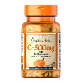 Купить Vitamin C-500 mg with Bioflavonoids and Rose Hips - 100 Caps, фото , характеристики, отзывы