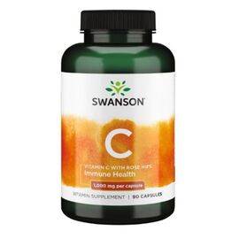 Придбати Vitamin C with Rose Hips 1000 mg - 90 caps, image , характеристики, відгуки