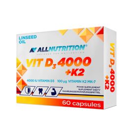 Придбати Vit D3 4000 + K2 - 60caps, image , характеристики, відгуки
