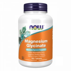 Купить Магний глицинат (Magnesium Glycinate) - 180 tabs - Now Foods, фото , характеристики, отзывы