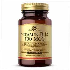 Придбати Vitamin B12 100 mcg - 100 Tabs, image , характеристики, відгуки