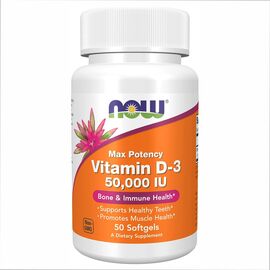 Купить Vitamin D-3 50,000 IU - 50 softgels, фото , характеристики, отзывы