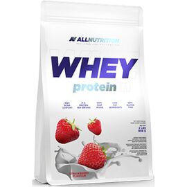 Придбати Сироватковий протеїн Whey Protein - 900g Strawberry (Полуниця) - All Nutrition, image , характеристики, відгуки