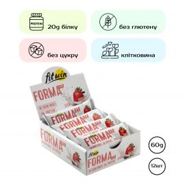 Придбати Forma Bar - 12x60g Strawberry yogurt, image , характеристики, відгуки