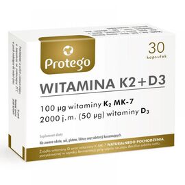 Придбати Witamina K2+D3 - 30caps (Повреждена упаковка), image , характеристики, відгуки