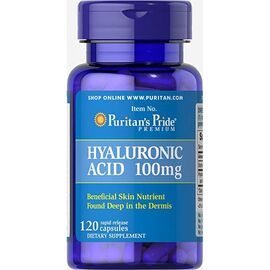 Придбати - Hyaluronic Acid 100 mg - 120 caps (До 01.23), image , характеристики, відгуки
