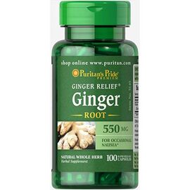 Придбати - Вітамінно-мінеральний комплекс Ginger Root 550 mg - 100 caps - Puritans Pride, image , характеристики, відгуки