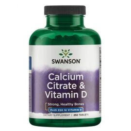 Придбати Calcium Citrate Vitamin D - 250 Tabs, image , характеристики, відгуки