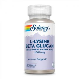 Придбати L-Lysine with Beta Glucan 1000mg - 60 vcaps, image , характеристики, відгуки