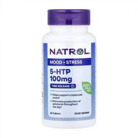 Придбати 5-HTP 100mg Time Release - 45 tabs, image , характеристики, відгуки