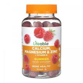 Придбати Calcium Magnesium & Zinc + Vitamin D Adult - 90 gummies, image , характеристики, відгуки