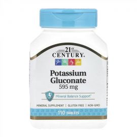 Придбати Potassium Gluconate 595 mg - 110 tabs, image , характеристики, відгуки