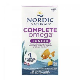 Купить Complete Omega Junior - 90 mini softgels, фото , характеристики, отзывы