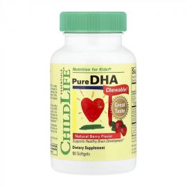 Придбати Pure DHA Chewable - 90 Softgels Natural Berry, image , характеристики, відгуки
