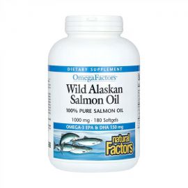 Придбати Wild Alaskan Salmon Oil 1000mg - 180 softgels, image , характеристики, відгуки