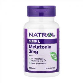 Придбати Melatonin 3mg - 60 tabs, image , характеристики, відгуки