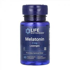 Придбати Melatonin 3mg - 60 vegetarian lozenges, image , характеристики, відгуки