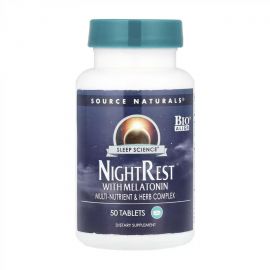 Придбати Sleep Science® NightRest™ with Melatonin - 50 tabs, image , характеристики, відгуки