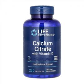 Придбати Calcium Citrate with Vitamin D - 200 caps, image , характеристики, відгуки