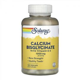 Придбати Calcium Bisglycinate with Vitamin D-3 1000mg - 120 vcaps, image , характеристики, відгуки