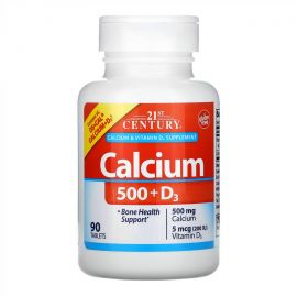 Придбати Calcium 500 mg + D3 - 90 tabs, image , характеристики, відгуки