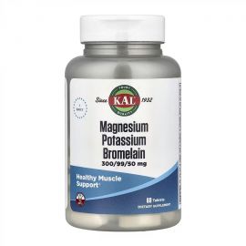 Придбати Magnesium Potassium Bromelain - 60 tabs, image , характеристики, відгуки