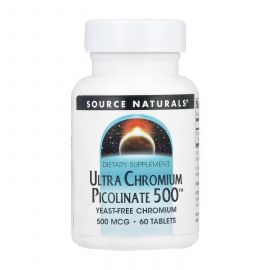 Придбати Ultra Chromium Picolinate 500™ 500 mcg - 60 tabs, image , характеристики, відгуки