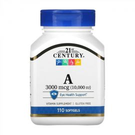 Придбати A 3000 mcg (10,000 IU) - 110 softgels, image , характеристики, відгуки