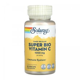 Придбати Super Bio Vitamin C 1000mg - 60 vcaps, image , характеристики, відгуки