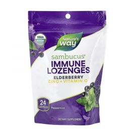 Придбати Sambucus Organic Lozenges Mint - 24 cnt, image , характеристики, відгуки