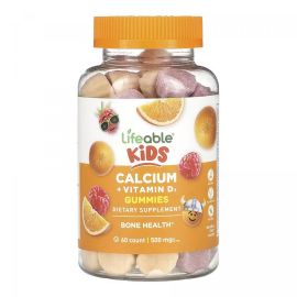 Придбати Calcium + Vitamin D Kids - 60 gummies, image , характеристики, відгуки
