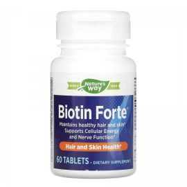 Придбати Biotin Forte 5 mg - 60 tabs, image , характеристики, відгуки