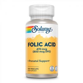 Придбати Folic Acid 470 mcg (800 mcg DFE) - 100 caps, image , характеристики, відгуки