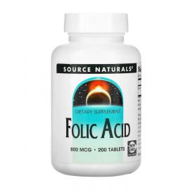 Придбати Folic Acid 800 mcg - 200 tabs, image , характеристики, відгуки