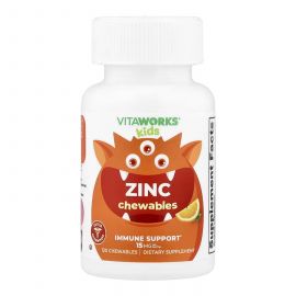 Придбати VitaWorks Kids Zinc - 120 chewables, image , характеристики, відгуки