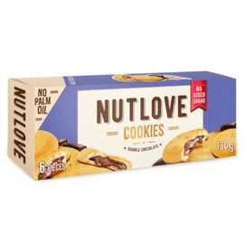 Придбати Nutlove Cookies -130g Double Chocolate, image , характеристики, відгуки