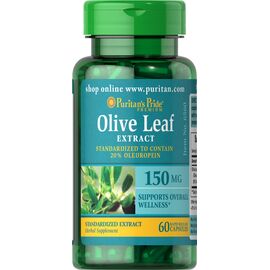 Придбати Olive Leaf Standardized Extract 150mg - 60capsules, image , характеристики, відгуки