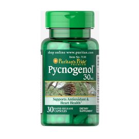 Купить - Витаминный комплекс Pycnogenol 30 mg - 30caps - Puritans Pride, фото , характеристики, отзывы