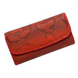 Придбати Жіночий гаманець зі шкіри пітона червоний, image , характеристики, відгуки